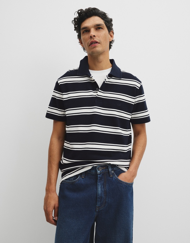 Country Road - Australian Cotton Stripe Pique Polo