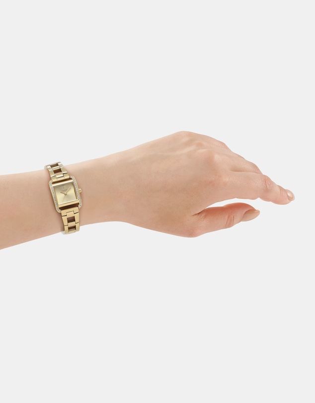 DKNY - Mini Gold 21x27mm Womens Watch + Gold Bracelet