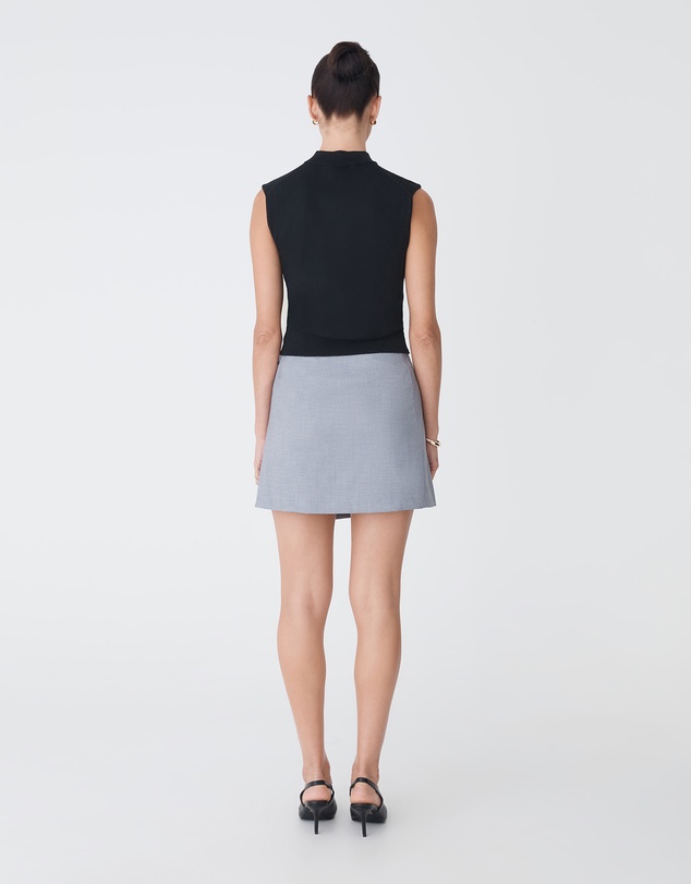 Forcast - Dina Mock Neck Knit Top