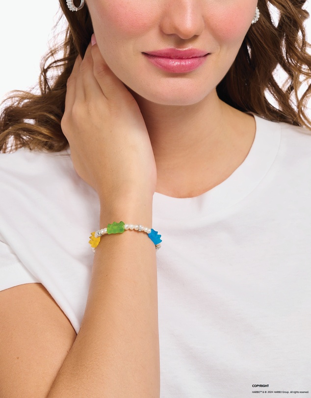 THOMAS SABO - Pearl bracelet with 5 Colourful HARIBO Goldbears