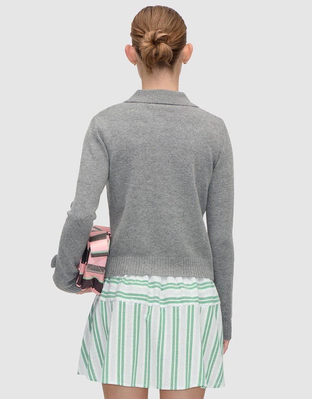 Stine Goya - Button Up Long Sleeve Polo Knit