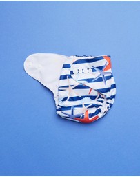itti bitti - Reusable Swim Nappy + Small Double Pocket Wetbag - Rockpool
