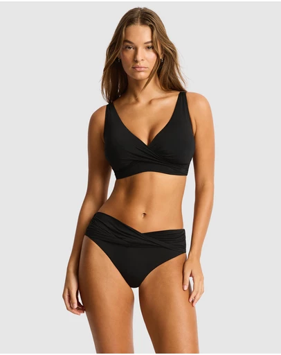 Sea Level Australia - Essentials Edit Cross Front Tie Back Bra Top