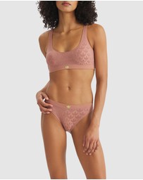 adidas Originals - Microterrot Monogram Comfort Scoop Padded Bralette