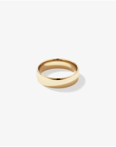 Michael Hill - 6mm Half Round Polished Wedding Band in 10kt Yellow Gold