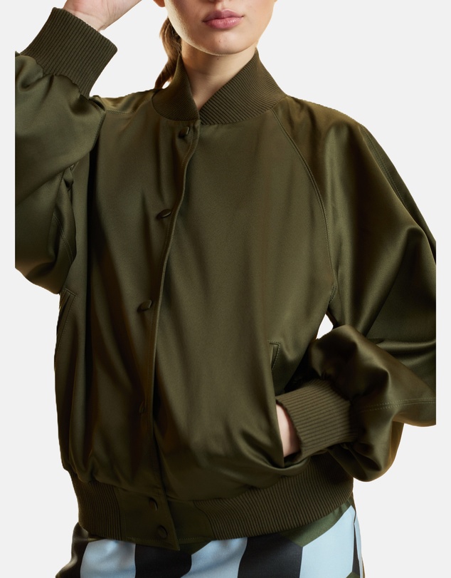 Cynthia Rowley - Satin Bomber Jacket