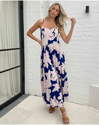 Esther & Co - Khalis Dress - Navy Floral