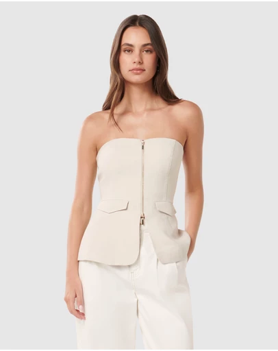 Forever New - Ava Zip Front Bustier Top
