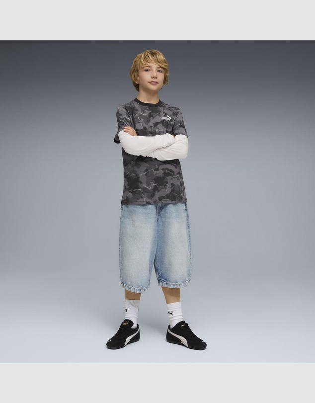 Puma - Essentials All Over Print Camo Tee - Teens
