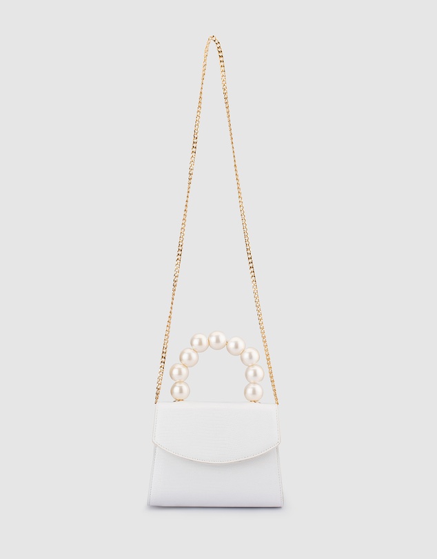 Olga Berg - PETA Pearl Handle Bag