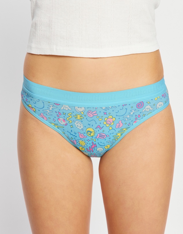Modibodi - SmileyWorld x Modibodi Teen Hipster Period Bikini Moderate Absorbency