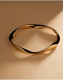 Najo - Large Garden of Eden Yellow Gold Bangle
