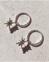 SAINT VALENTINE - North Star Mini Hoops - Silver