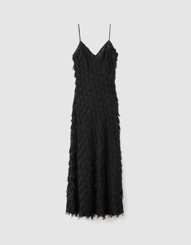 M.N.G - Long Dress with Frayed Finishes