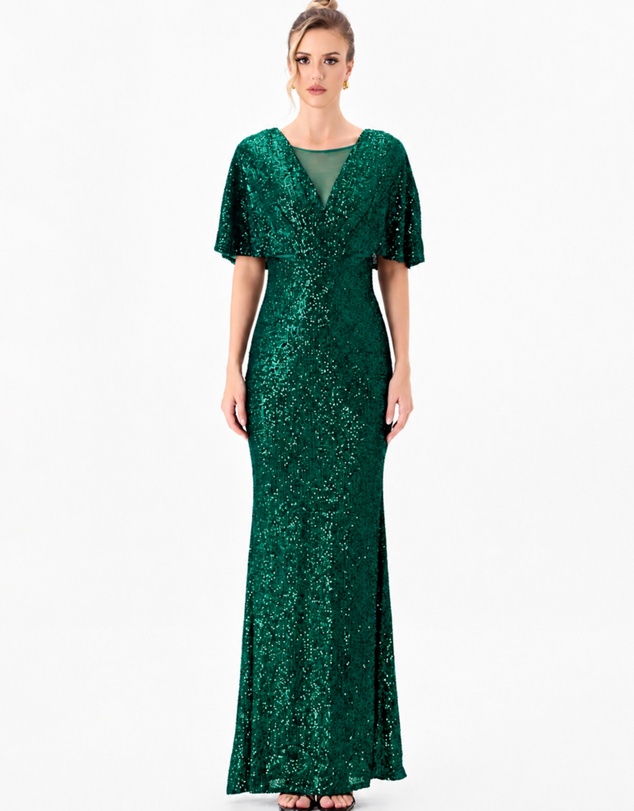 Bariano - Paola Flutter Sequin Maxi