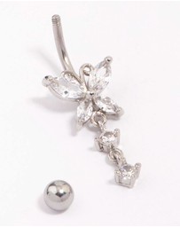 Lovisa - Surgical Steel Butterfly Double Drop Belly Piercing