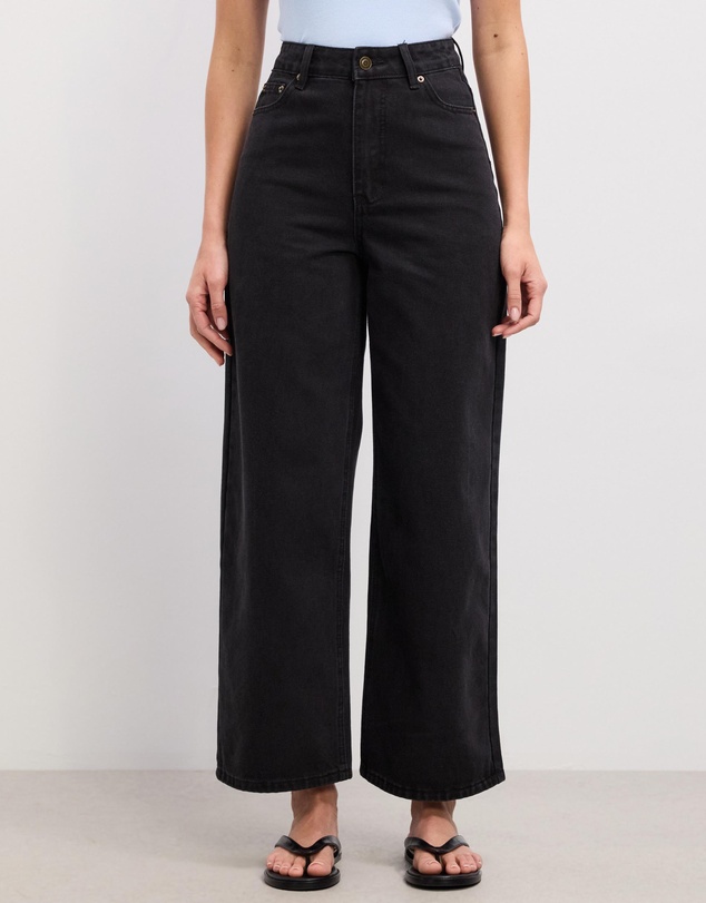 The Fated - Sarah Cropped Straight Wide Jeans