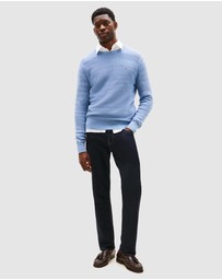 Tommy Hilfiger - Textured Stripe Crew Neck Jumper
