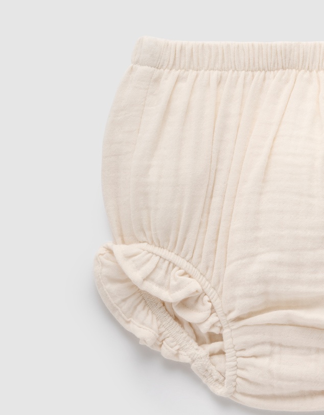 Purebaby - Ruffle Bloomer- Kids-Babies