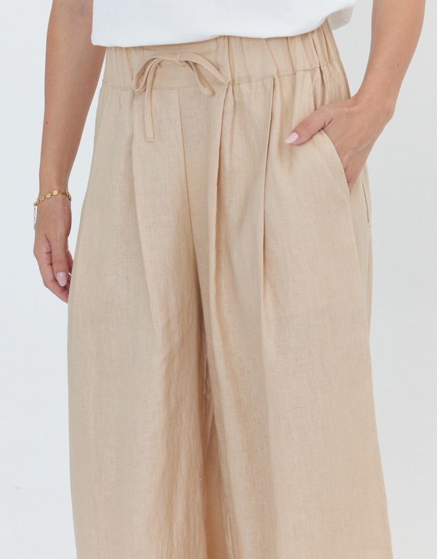 ALEXANDRA - Teri Pants Beige