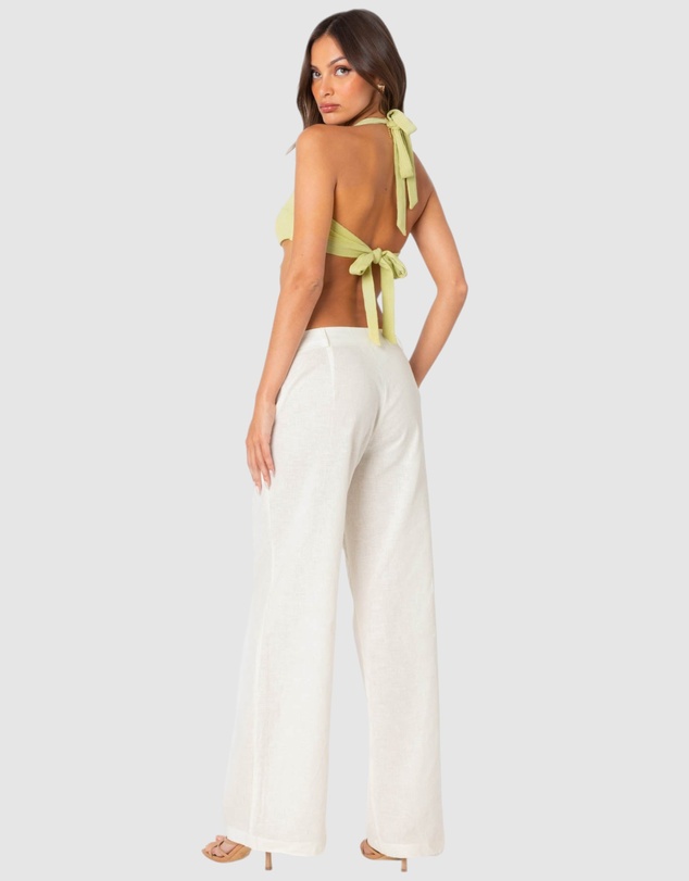 EDIKTED - Twisty Textured Bra Top