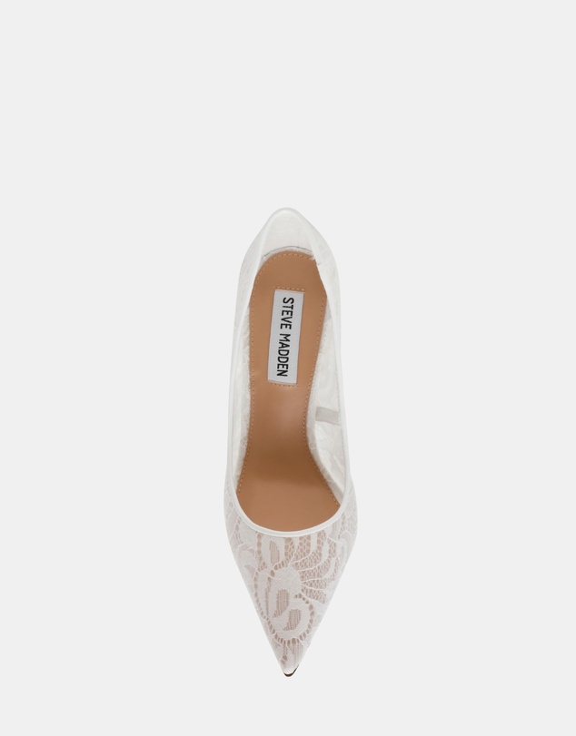 Steve Madden - Thrive-LM White Lace Heels