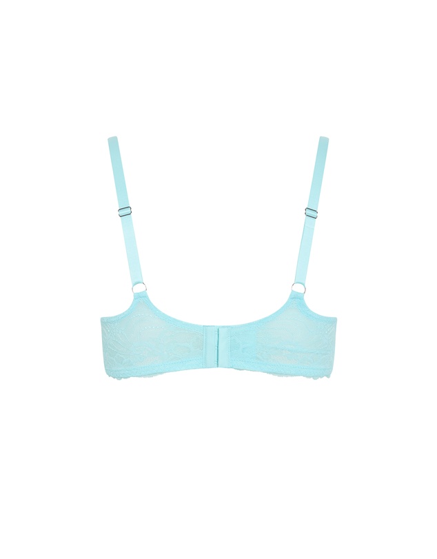 City Chic - Plus size Hailey Demi T-Shirt Bra - blue tint