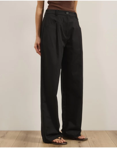 Atmos&Here - Rue Straight Leg Pants With Pocket Detail
