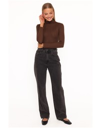 Petal & Pup - Aquila Pointelle Knit Top - Chocolate