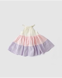 WITH LOVE FOR KIDS - Cotton Muslin Dress - Babies - Kids
