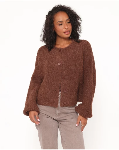 Petal & Pup - Albertine Cardigan - Chocolate