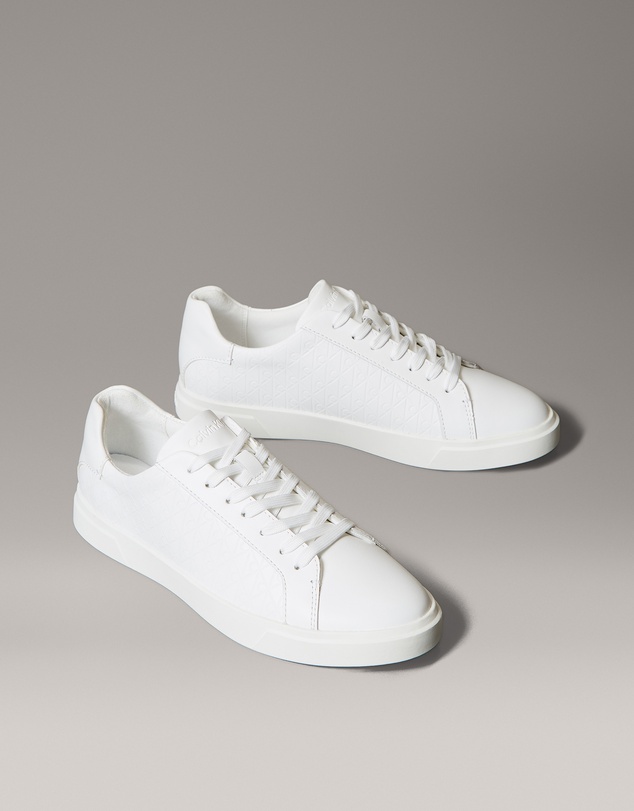 Calvin Klein - Leather Emblem Logo Pattern Trainers