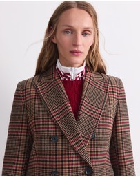 Sportscraft - Gia Double Breasted Check Coat