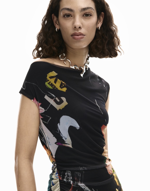 Desigual - Midi dress collage