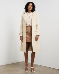 Sofia Irina - Leather Trench Coat