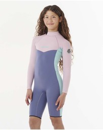 Rip Curl - Kids Dawn Patrol Long Sleeve 2mm Back Zip Spring Suit Wetsuit