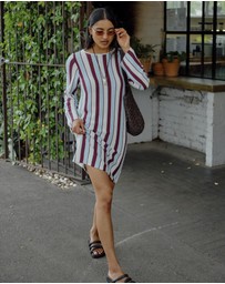 Ceres Life - Chloe Stripe Knit Mini Dress