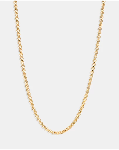 By Charlotte - 18” Gold 3mm Belcher Chain Necklace