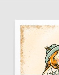 Olive et Oriel - Hell I Wont Sassy Tattoo Pinup Girl by The Whiskey Ginger Art Print