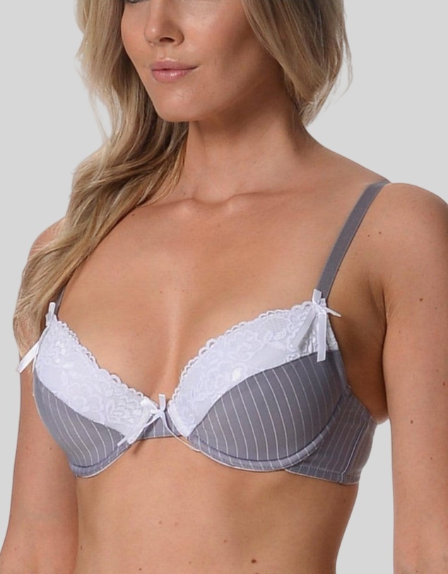Underwear Of Sweden - Trudie Bra-Greywhite x2 Pack (Padded)