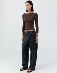 St. Agni - Soft Jersey Ballerina Top