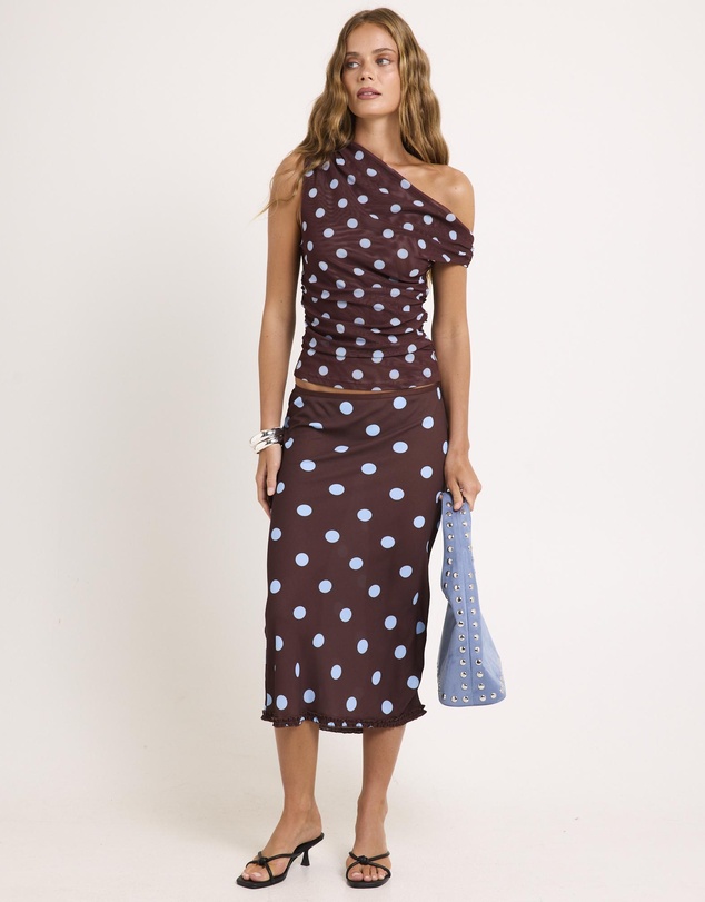 Alice In The Eve - Bijou Polka Midi Skirt