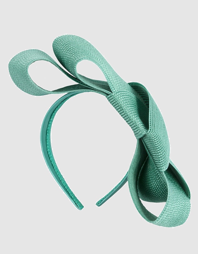 Max Alexander - Teal Bow Racing Fascinator