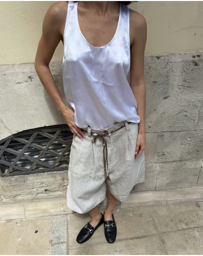 CAMIXA - Bermuda Linen Shorts Jorts