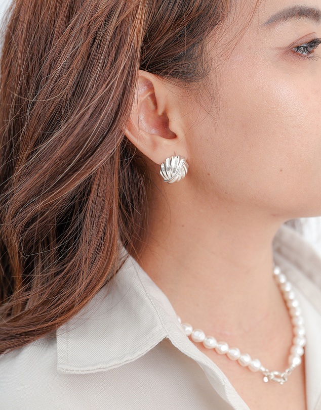 Elli Jewelry - Grooves Stud Earrings in 925 Silver