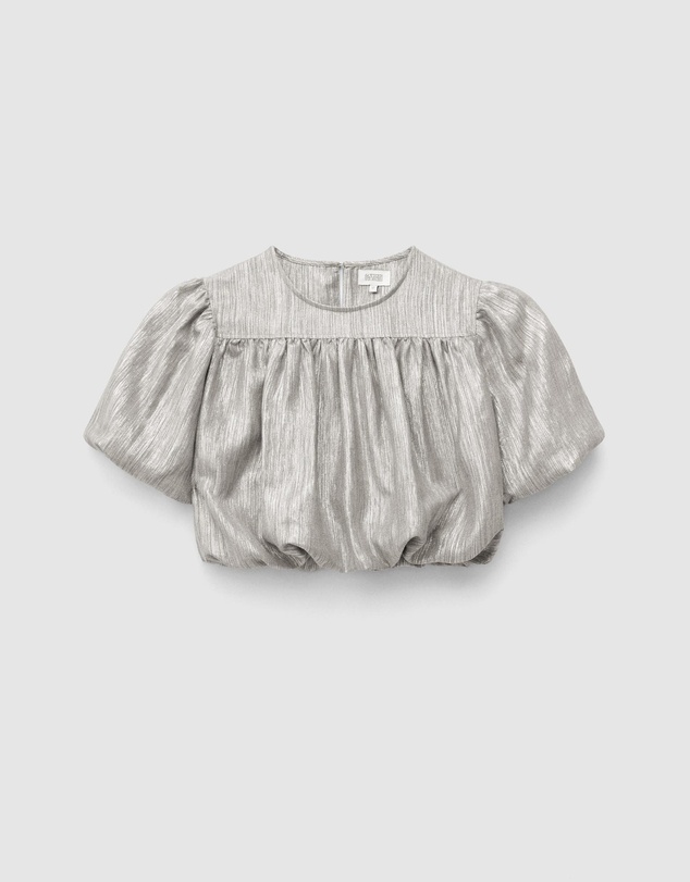 & Other Stories - Gathered Metallic Blouse