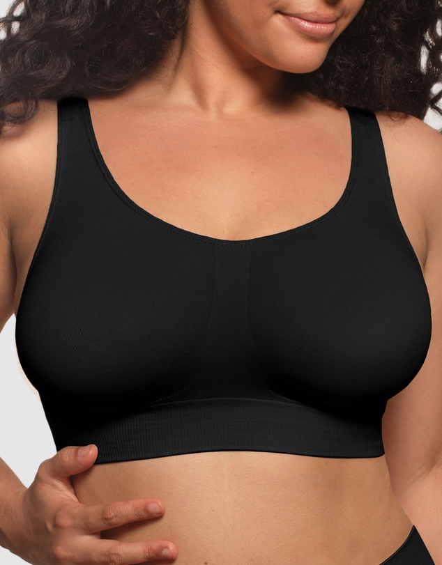 B Free Intimate Apparel - Double Lined Wire Free High Back Crop Bra (C-D-DD-E-F) Cup