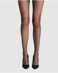 High Heel Jungle - Glitter Fishnet Tights