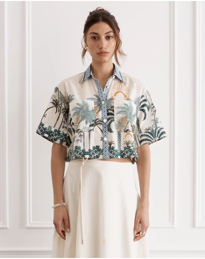 Heaven Australia - Oasis Remi Cropped Shirt