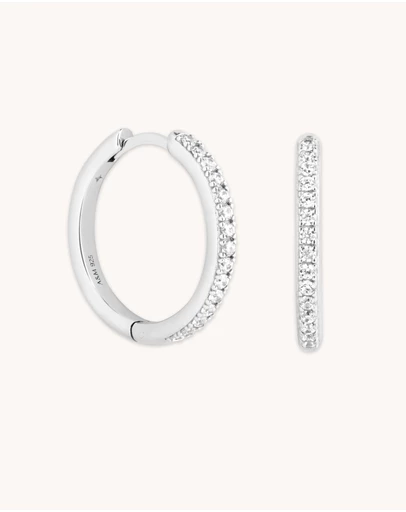 Astrid & Miyu - Essential Crystal Medium Hoops